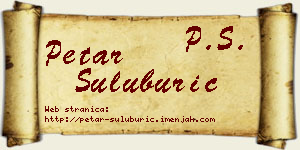 Petar Šuluburić vizit kartica